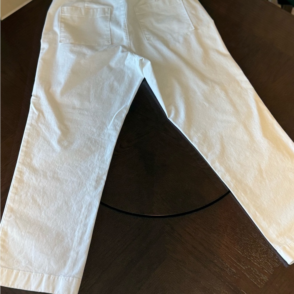 White Casual Ankle length Pants